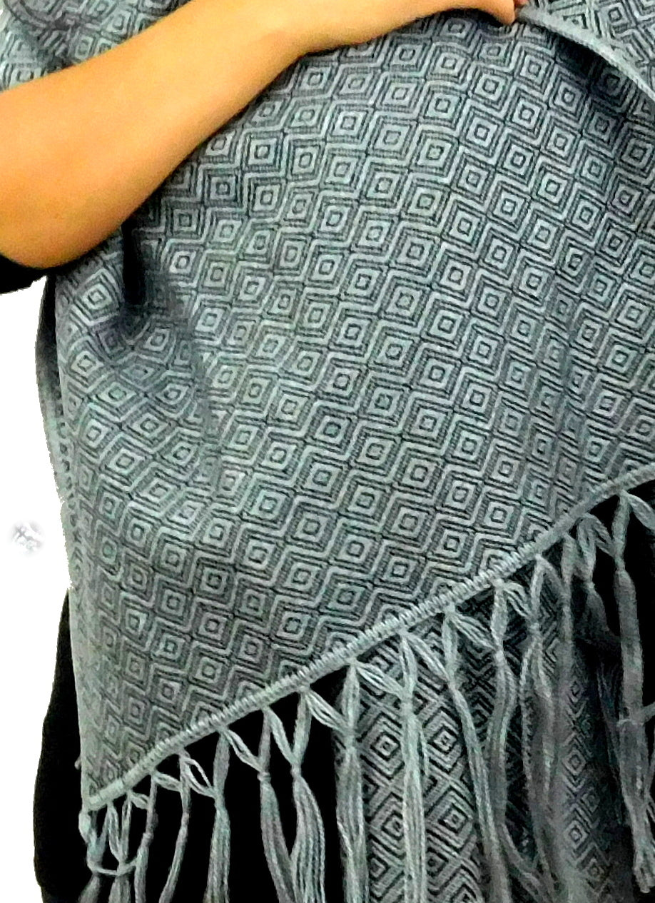 Alpaca Gray Shawl Wrap