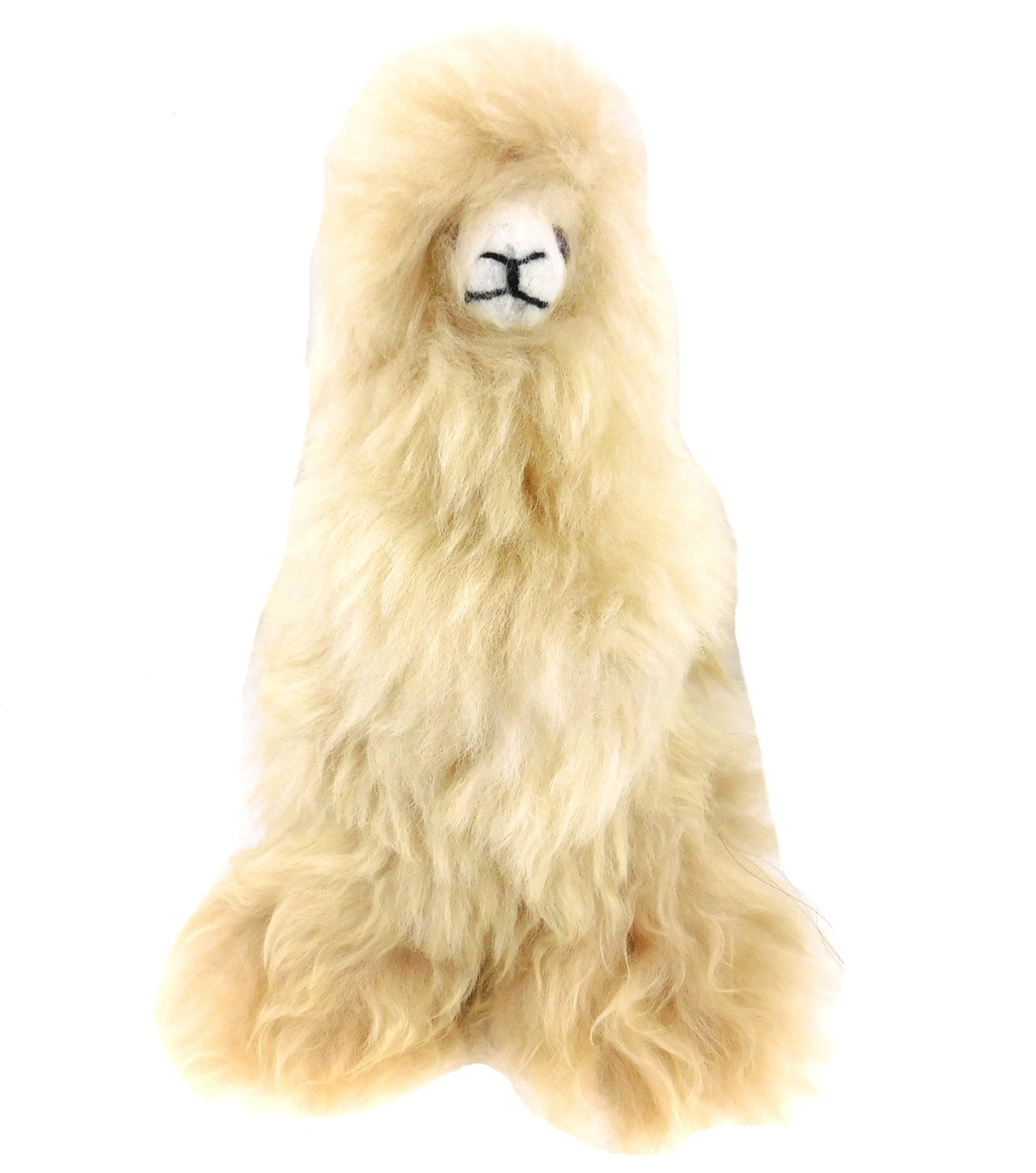 Alpaca Stuffed Animal - Natural Fur