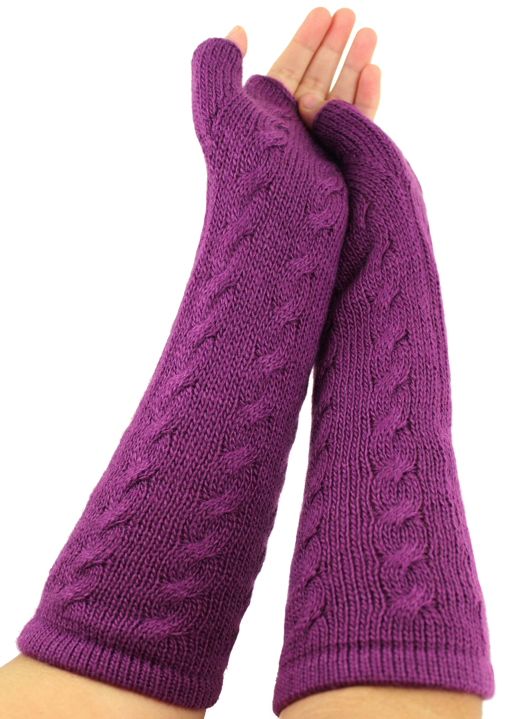 purple gloves