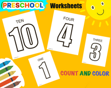 Numbers Coloring Pages  From 1 to 20
