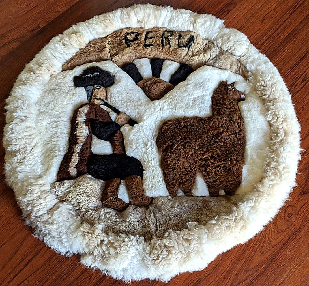 Round Alpaca Rug 100% Natural Fur